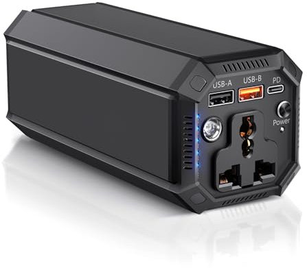 Portable Laptop Power Bank, PD 65W Dual-Way Fast Charging Laptop Charger with 100W AC Outlet, Battery Backup Power Supply for Laptop, Tablet, Cell phone, Macbook, Camera, Projector