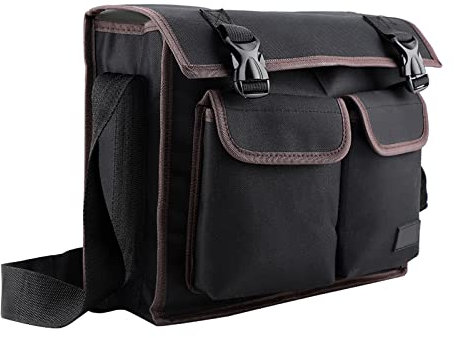 ANKROYU Elektriker-Werkzeugtasche, Werkzeug-Umhängetasche, Faltbare Professionelle Elektriker-Werkzeugaufbewahrungshalter-Rolltasche, Für Elektriker Während Der Installation(Schwarz)