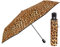 PERLETTI Leopardenmuster Regenschirm Damen mit Automatik Auf Zu - Frauen Taschenschirm Sturmfest Windischer - Reise Mini Regen Schirm Klein Taschenregenschirm - Durchm 98 cm (Leopardenmuster Klar)
