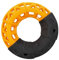 MICA Hundespielzeug - Spielring aus Gummi - in schwarz/orange - ca. 14 x 14 x 4 cm