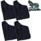 Jaczora 4 PACK Black Dust Collection Bag for Miter Saw 255 Model, Adjustable Stand Dust Collector Bags with Zipper and Wired for Tank Belt Sander, Edge Planer, Diagonal Saw Saw Miter Saw Accessories
