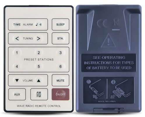 TCNOUMT Ersatz Bose Fernbedienung kompatibel mit Bose Wave Radio CD AWRC A7 AWR1-2W AWR1-1W AWR113 AWR131 AWR1W1, Weiß