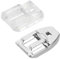 Lot de 2 Pieds de Biche Machine a Coudre, Pied Presseur Fermeture Éclair Invisibles pour Machine à Coudre Compatible Machine à Coudre à Pression