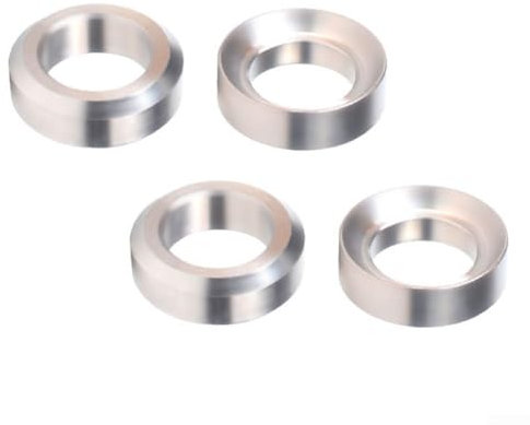 M6 Disc Brake Washer, Bicycle Spacer Mountain Bike M6 Titanium Alloy Bike Parts Repair Convex Concave Hollow Washer Rings(silver)