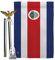 Copa America 2024 Costa Rica Flag Eagle Pole Kit Bandera Para Costa Rican Decor Stand Set FIFA Sports Fan Gifts World Cup 2026 Wall Tapestry Football Soccor League Patriotic Decorations Made in USA