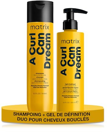 Matrix, Kit Shampoo + Gel, Per Capelli Ricci e/o Mossi, Azione Anticrespo, Definizione, A Curl Can Dream, 300 ml + 250 ml