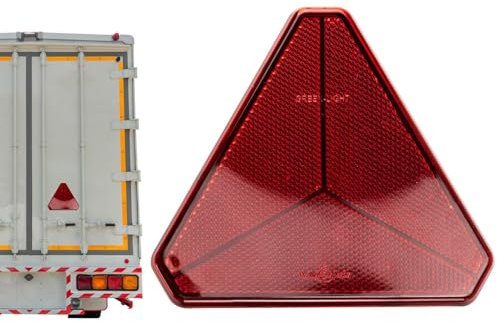 Jlobnyiun Langsam fahrendes Fahrzeug-Dreiecksschild, Fahrzeugwarnung, reflektierender Rahmen – Auto-Warndreieck-Aufkleber, dreieckiges reflektierendes Schild, Fahrzeugzubehör