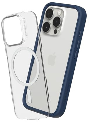 RhinoShield Mod NX Hülle für MagSafe für iPhone 16 Pro Max | Starker Magnet, Bumper-Case mit Backplate, modulares 2-Wege-Design, Fallschutz nach Militärstandard