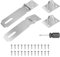 Padlock Hasp and Staple 2 Sets Shed Lock Shed Door Lock with Screwdriver Hasp Lock Latch Lock for Bedroom Garden Shed Garage Cabinet Door