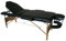 Mucola Massageliege 3 Zonen Kosmetikliege Holz| | klappbar und höhenverstellbar | Portable Massagebank inkl. Zubehör Kopfstütze, Armlehnen und Tragetasche - Schwarz