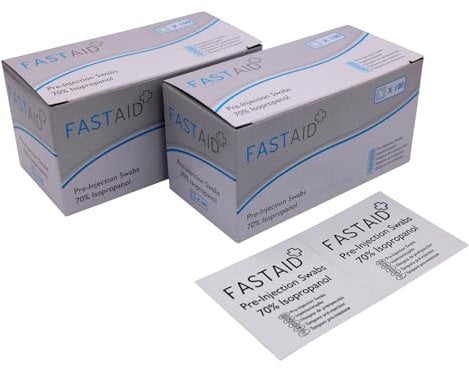 2 x Universal Fastaid 70% IPA Alcohol Wipes for Electronics, Swabs, Tattoo, Pre-injection Swabs