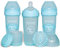 Twistshake 3x Pro Double Biberon Anti-colique avec Récipient à lait en Poudre et Mélangeur - 330 ml | Mamelon en Silicone à Débit Rapide | Sans BPA | Convient aux Bébés à Partir de 4 Mois | Bleu