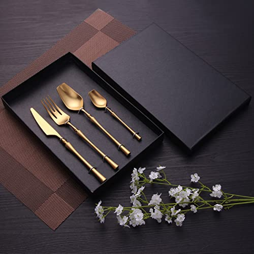 24-Piece Cutlery Set - Premium Mirror Polished Tableware for 6 - Dishwasher Safe Luxury Dining Set for Home or Special Occasions