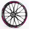 Felgenrandaufkleber RS - Komplettset für 15 16 17 18 19 - Farbe & Design wählbar - Pink, Design 1