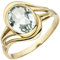 Jobo Damen Ring 585 Gold Gelbgold 1 Aquamarin hellblau blau Goldring Größe 50
