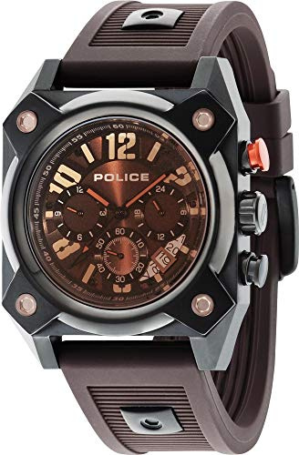 Police Herren Armbanduhr Multi Zifferblatt Quarz Silikon PL14690JSB.12AP