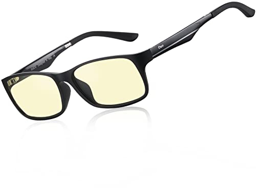 DUCO Blaulichtfilter Brille Herren Computerbrille Gaming Blaufilter Brillen,Superleichter Rahmen UV Schutz Ohne Stärke Brille 223