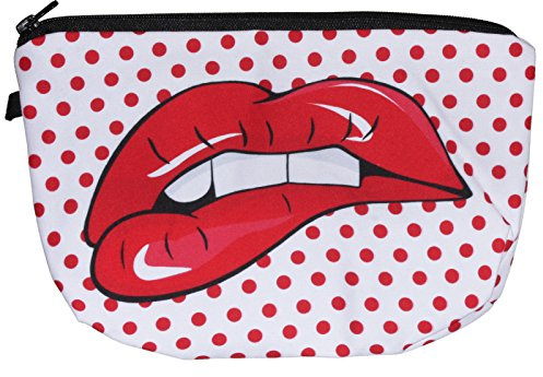 Scarlet Health | Kosmetiktasche »Beauty« für die Handtasche und als Kulturbeutel auf Reise; kleine, kompakte Schminktasche für Make-Up etc. (Mund 1)