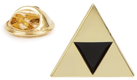 Gemelolandia Broche de soupe Triforce Zelda Doré | Accessoires Originaux Pour Hommes et Enfants Pour vestes, blazers ou pulls