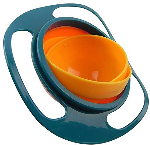 Aeromdale Gyro Bowl Revolucionario Cuenco antiderrames para niños, rotación suave de 360 grados para niños de todas las edades