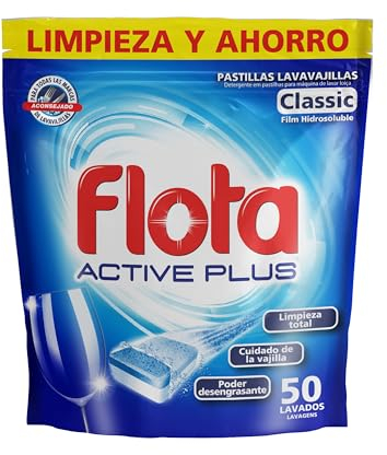 FLOTA | Pastillas Lavavajillas Máquina Antigrasa | Limpieza | 50 Lavados