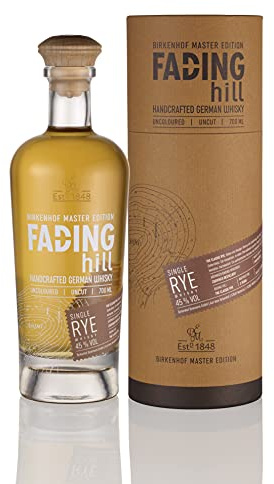 BIRKENHOF Brennerei | Fading Hill Single Rye classic Whisky | (1 x 0,7l ) - 45 % vol.