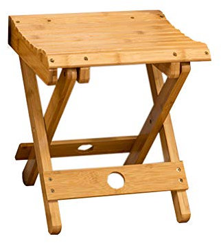 Folding Chairs Bambus Klapphocker Tragbarer Haushaltsholz Holz Outdoor Stuhl Schuh Ersatzhocker Platzsparender niedriger Hocker Couchtisch Hocker