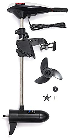 12V 45lbs elektrischer Außenbordmotor 552W Elektrisch Trolling Motor Fischerboot Außenbordmotor für Fischerboot,Beiboot,Boot, Bootsmotor,1300R/Min