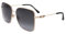 Jimmy Choo HESTER/S 2M2 BLACK GOLD 59/15/145 Damen Sonnenbrillen