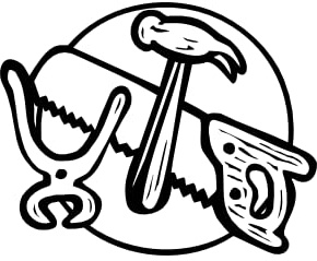 myrockshirt Handwerker do it Yourself Säge Hammer Zange Hobbyraum Aufkleber Sticker Wandtattoo in 15cm, 20cm,30cm o.40 cm