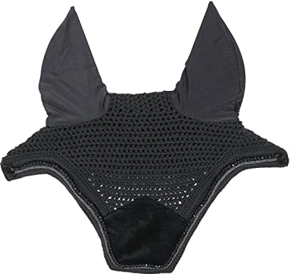 Kentucky Horsewear - Wellington Fliegenmütze - Samtperlen - Schwarz - Für Pferd
