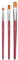 Lot de 3 pinceaux n°6, n°10, n°14 plats