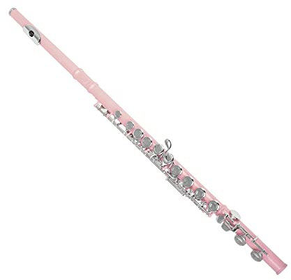 16-Loch-C-Key-Flöte Für Anfänger, Um Messingflöte Mit Geschlossenem Loch Zu Spielen Querflöte Anfänger (Color : Pink)