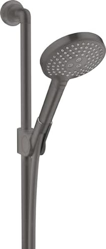 hansgrohe Axor Citterio Brauseset mit Raindance Select S 120 3jet Handbrause, Farbe: Brushed Black Chrome