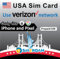 USA Verizon SIM-Karte 28 Tage|Unbegrenzte US 5G/4G LTE Hochgeschwindigkeitsdaten/Anrufe/SMS|500mb/tägliche Daten in Kanada und Mexiko|25GB Hotspot-Tethering|Nachfüllbar! – Der Beste Empfang