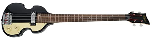 Hofner Guitare basse acoustique 4 cordes, droite (HCT-SHVB-BK-O)
