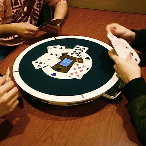 Spielkartenverteilungsmaschine, Automatische 360° drehbare Kartenteilungsmaschine, Elektrischer Kartenmischer für 2-8 Personen, Kartenspiele