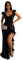 Pailettenkleider Lang Damen Abendkleider Ärmellos Glitzer Bodycon Rückenfrei Partykleid Sexy V Ausschnitt Club Maxikleid Cocktailkleid Hoher Schlitz Elegant Feder Hochzeit Ballkleid