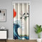 richhome Ukiyoe Ocean Doorway Vorhang Geschenk, Baum Meer Wellen mit Sunrise Tür Vorhang Schlafzimmer Dekor, japanische Blackout Vorhang 1 Panel 86x203