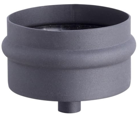 SYSTERM Abgasableitungssystem Ø 80 mm für Kaminen oder Pelletheizgeräten, alle Elemente der Schornsteinanlage an einem Ort (Enddeckel mit Kondensatsammler)