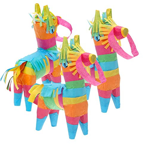 KONTONTY 3St Mexikanische Piñata mini pinata Cinco de Mayo Pinata Spielzeug komfetti toy Ornament handgefertigte Piñata Fiesta-Piñata Handbuch Requisiten Mexiko Dekorationen schmücken