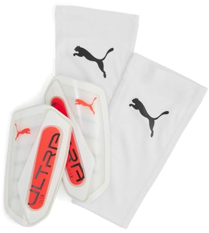 PUMA ULTRA Flex Sleeve, Unisex Schienbeinschoner, PUMA White-Glowing Red, S - 030987