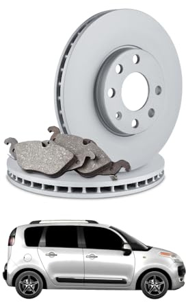 KIT FRENI ANTERIORI (PASTIGLIE E DISCHI) per CITROËN C3 Picasso 1.6 HDi 66 kw anno 2009-2023