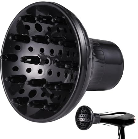 Difusor De pe-lo unive-rsal - Accesorio Difusor Para Secador De pe-lo Herramienta Profesional De Salón Para Cabello Rizado Se Adapta A La Mayoría De Los Tipos De Secador De pe-lo Diámetro 3.5-5CM