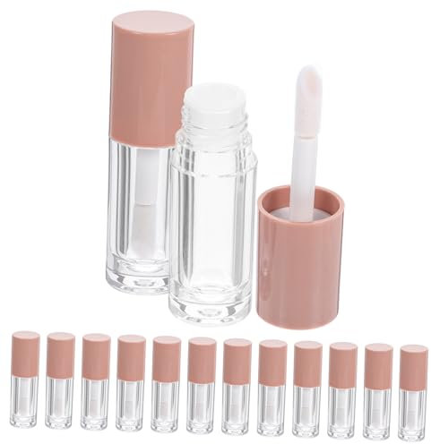 Beatifufu 14pièces Contenants De Soin Pour Lèvres Vides Rechargeables Avec Applicateur Plastique Lot De Tubes Compacts Pour Diy Gloss Et Soin