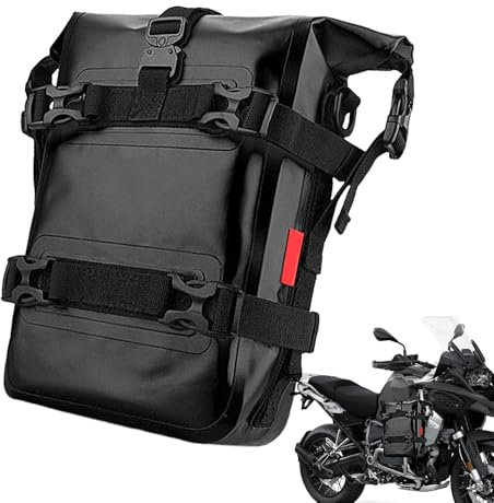 Moreeulsi Borsa per paraurti per moto, borsa per attrezzi, borsa per barra per moto - Borsa da telaio per borsa da telaio per borse laterali per moto,Borsa per barra di protezione da telaio, borse