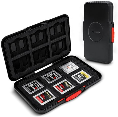 Étui pour cartes mémoire XQD Cfexpress Type-B, 36 emplacements pour 12 cartes XQD Cfexpress Type-B et 24 cartes Micro SD/Micro SDHC/Micro SDXC MSD