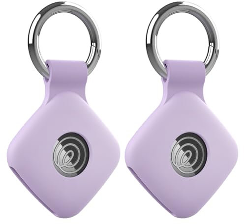 GETBSTOOP 2PCS Silicone Case for Tile Mate 2022 2024 Tracker Soft Flexible Scratch Cover W/Keychain Smart Tracer Cover Silicone Sleeve Case