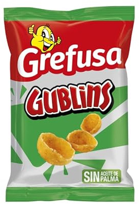 Gublins Aperitivo Frito Sabor Barbacoa | Caja 32 Bolsas de 36g | Snack Crujiente y Divertido | Apto para Veganos, Sin Aceite de Palma, Sin Conservantes ni Colorantes Artificiales