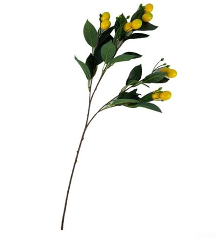 Impressive Decorative Fake Lemon Tree Branch to Brighten Up Any Room's Atmosphere